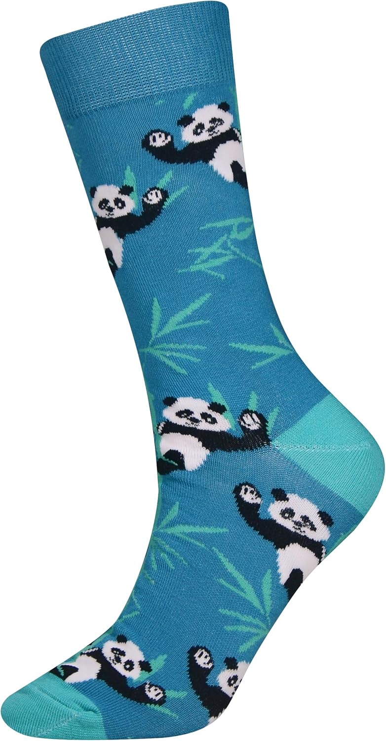 Cansok Men's 2/4 Packs Fun Crazy Novelty Dress Crew Socks - Image 3